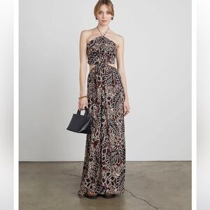 NWT Charms Halter Neck Maxi Dress w/ Side Cutouts - Who What Wear Collection- M